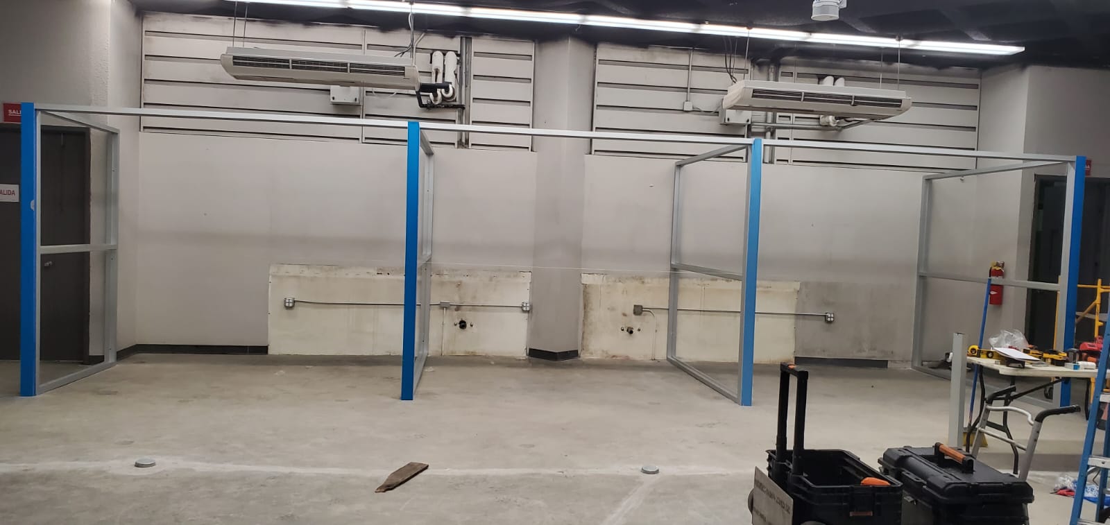 Estructura completa para cubículos